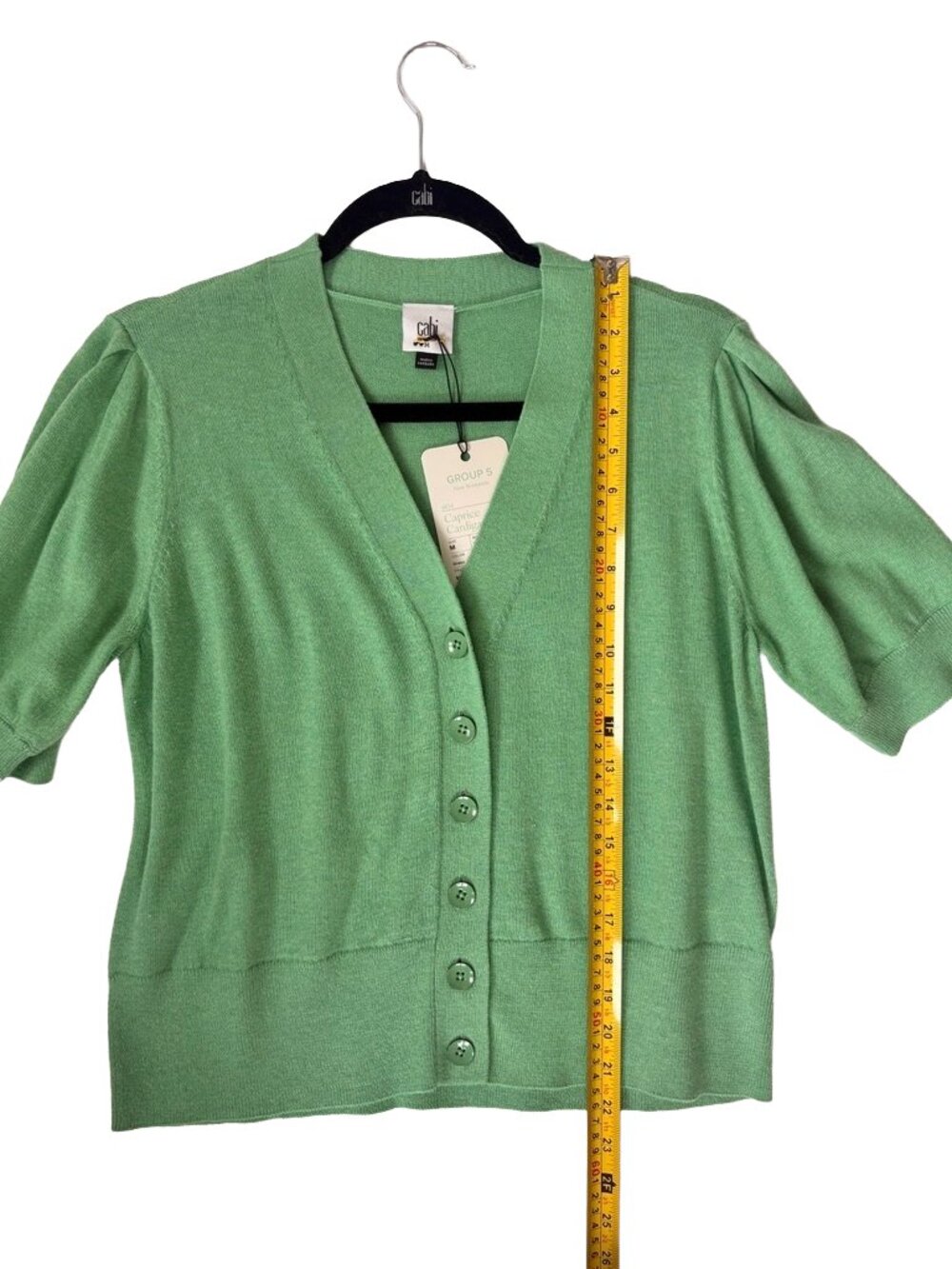 CAbi Caprice Cardigan - NWT - Style 6834 - Grass Green - Size M - Picture 4 of 4